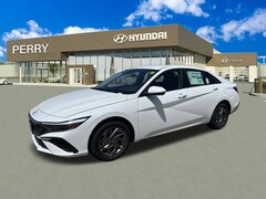 2025 Hyundai Elantra Hybrid Blue Sedan