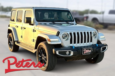 Featured New 2023 Jeep Wrangler 4xe Sahara Sport Utility for Sale in Longview, TX