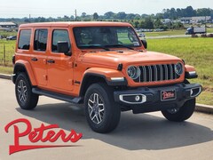 New 2025 Jeep Wrangler Sahara Sport Utility 1C4PJXEGXSW634006 25D728 in Longview, TX