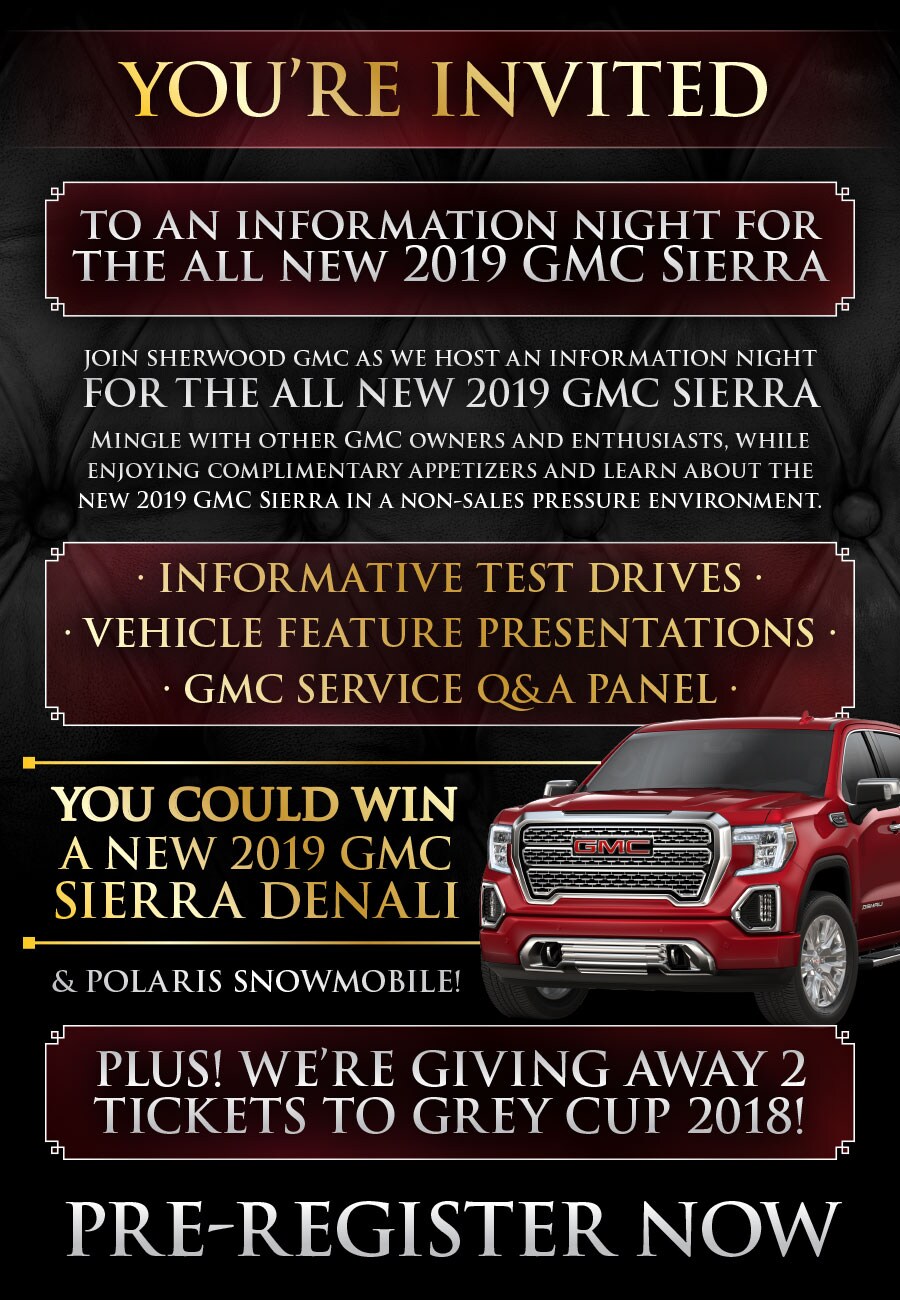 Rsvp To Our Special Event Sherwood Buick Gmc Alberta S Capital