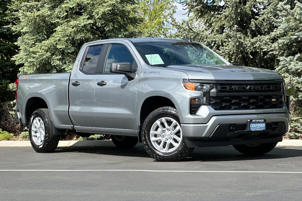Certified 2024 Chevrolet Silverado 1500 Custom 4WD Double Cab 147 Custom