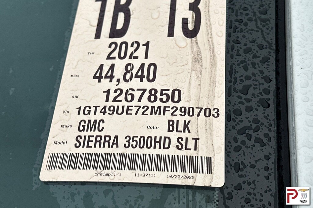 Certified 2021 GMC Sierra 3500HD SLT