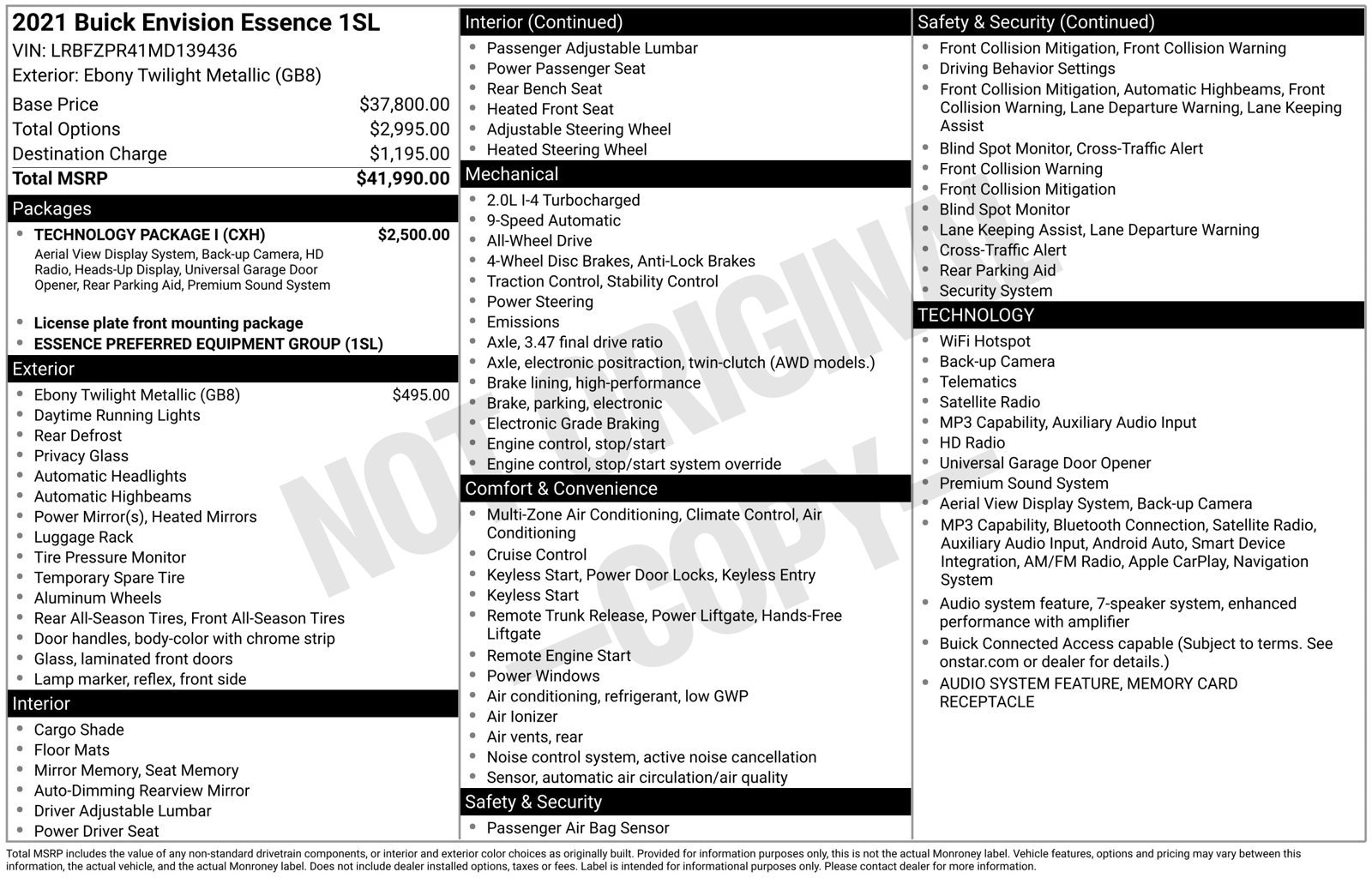 2021 Buick Envision Essence - Photo 37