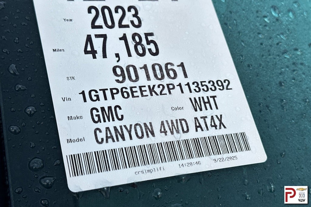 Certified 2023 GMC Canyon 4WD AT4X 4WD Crew Cab AT4X