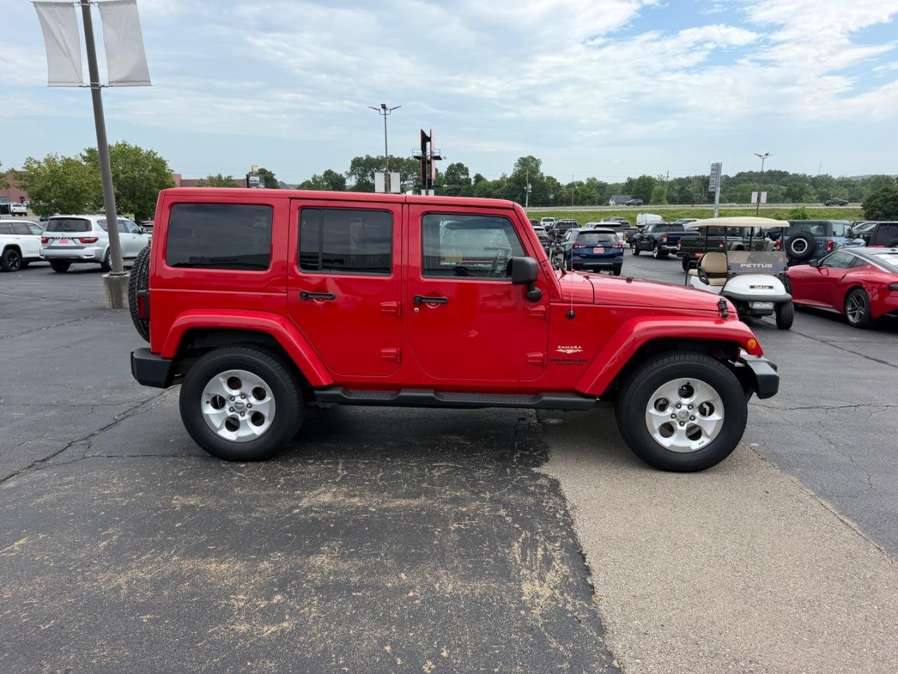 Used 2014 Jeep Wrangler Unlimited Sahara with VIN 1C4BJWEG2EL258041 for sale in Farmington, MO
