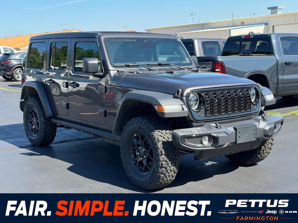New 2026 Jeep Wrangler Willys 4 Door 4x4 Sport Utility