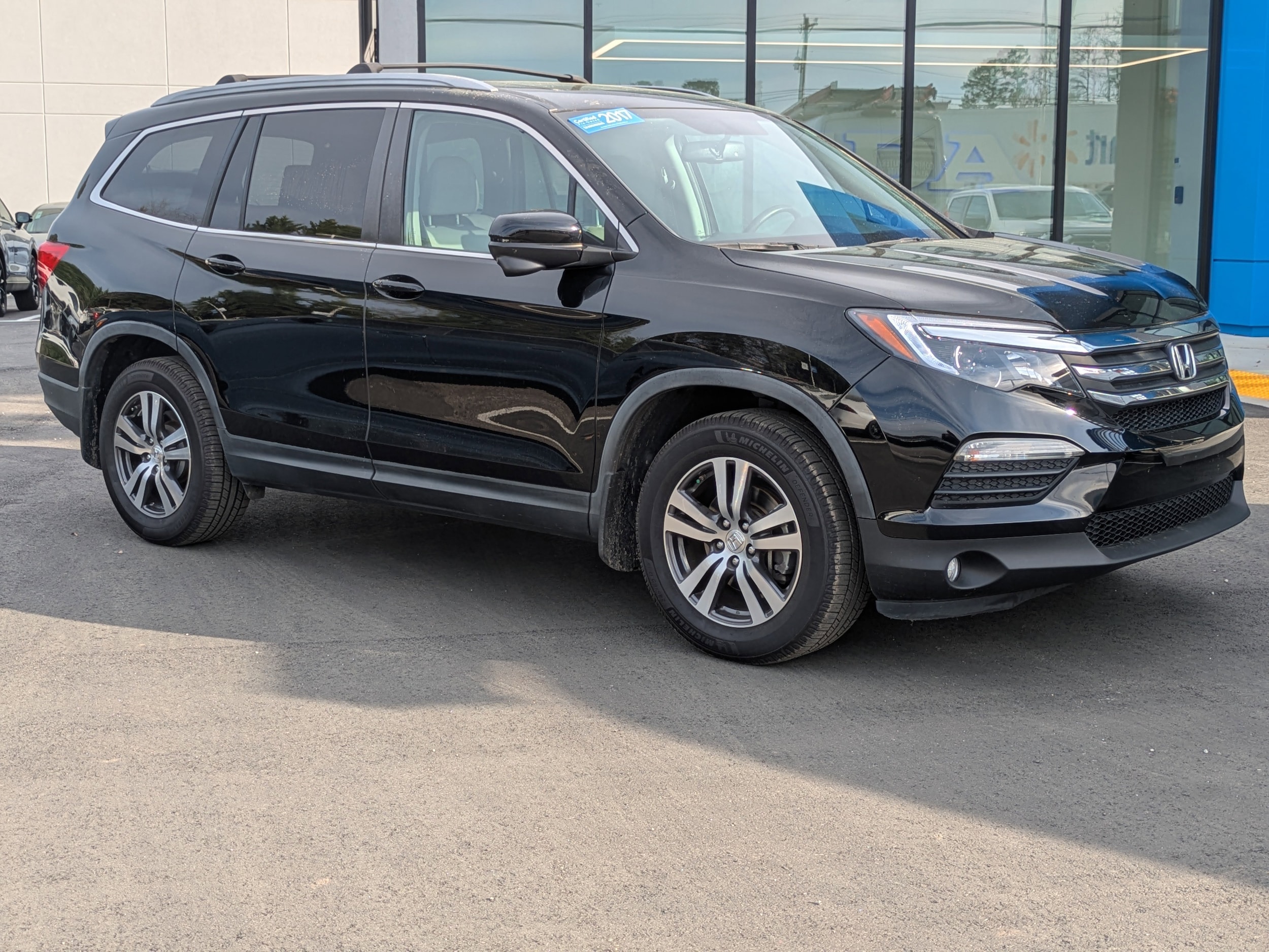 Certified 2017 Honda Pilot EX-L with VIN 5FNYF5H56HB005781 for sale in Athens, GA
