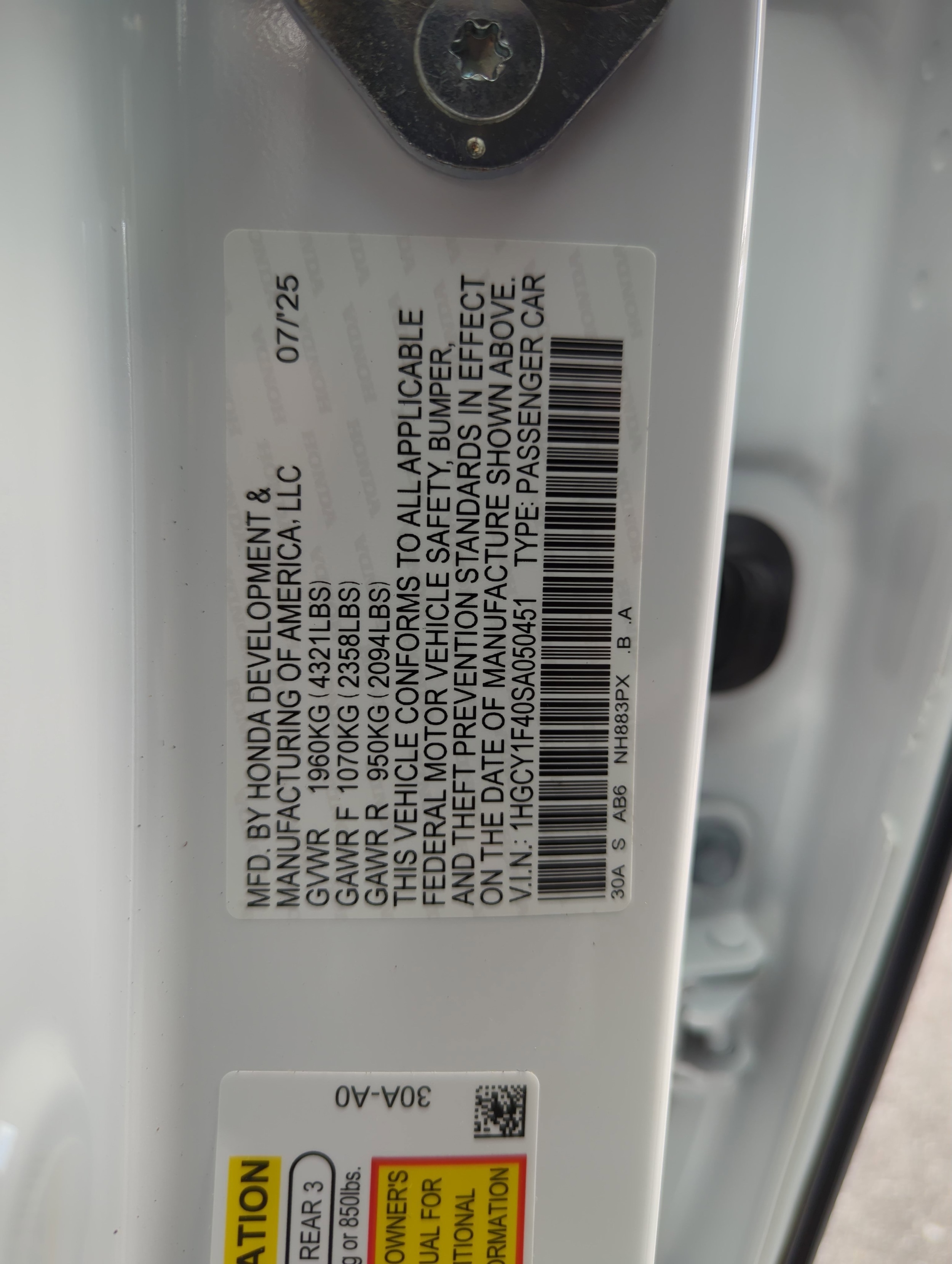 2025 Honda Accord SE - Photo 27