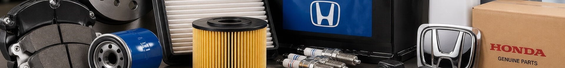 A lineup of genuine Honda parts and accessories.