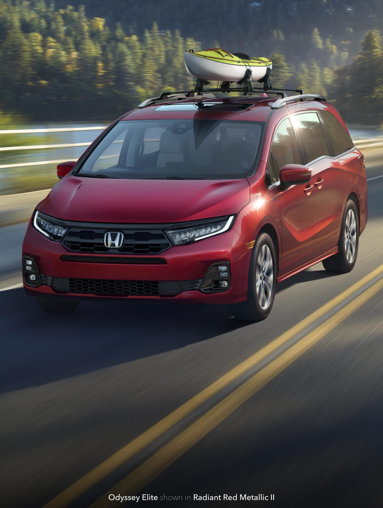 Honda Odyssey Elite in radiant red metallic Ⅱ