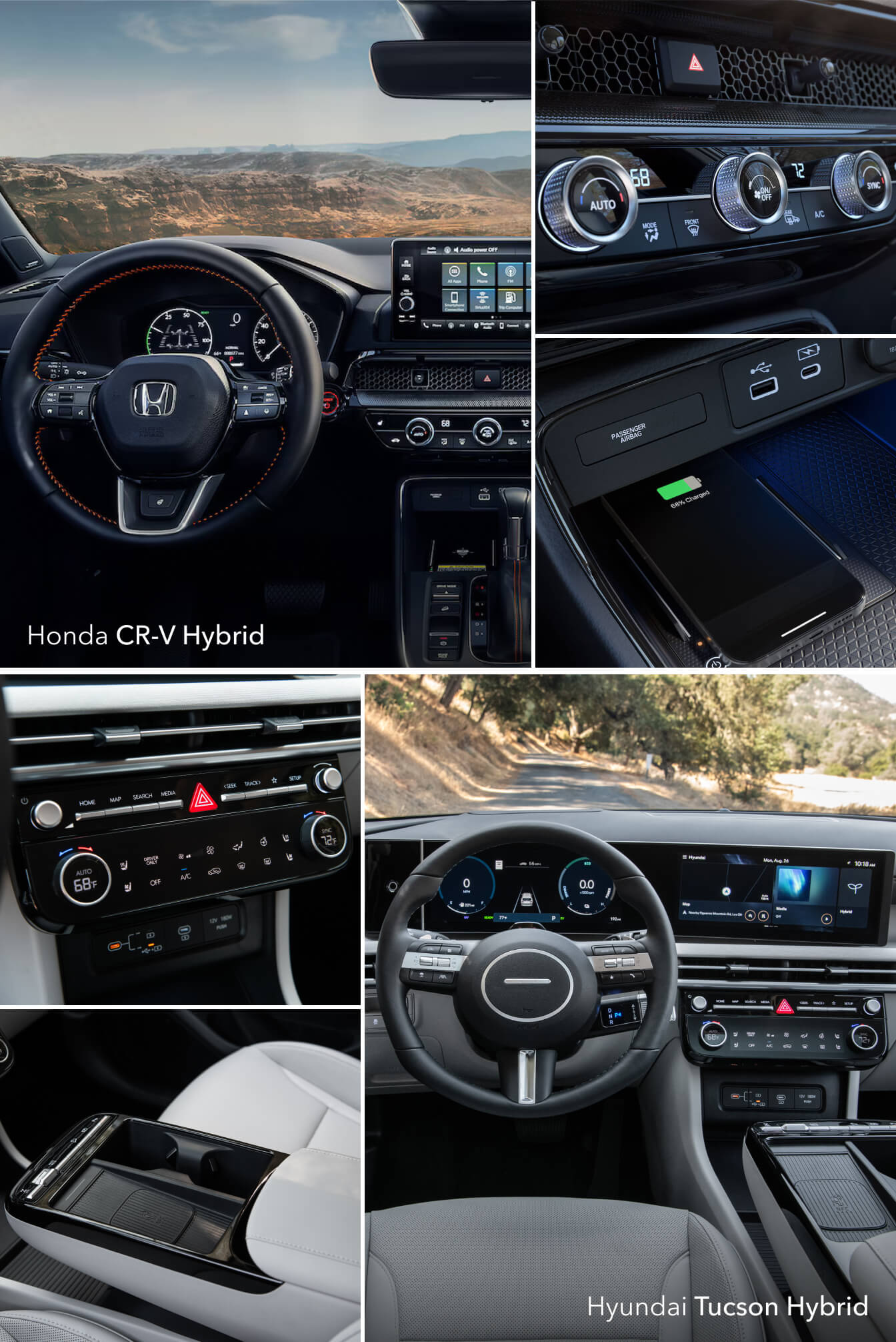 Honda CR-V vs. Hyundai Tucson Interior & Features