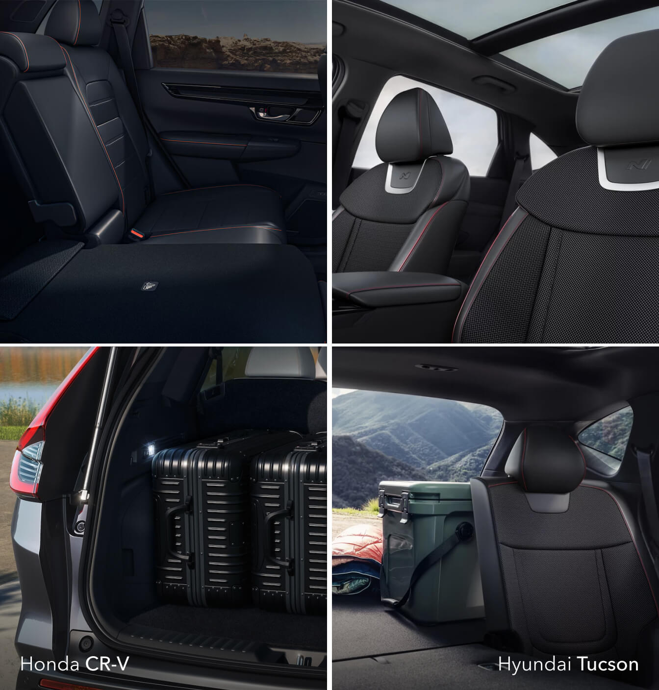 Honda CR-V vs. Hyundai Tucson Cargo Space & Dimensions