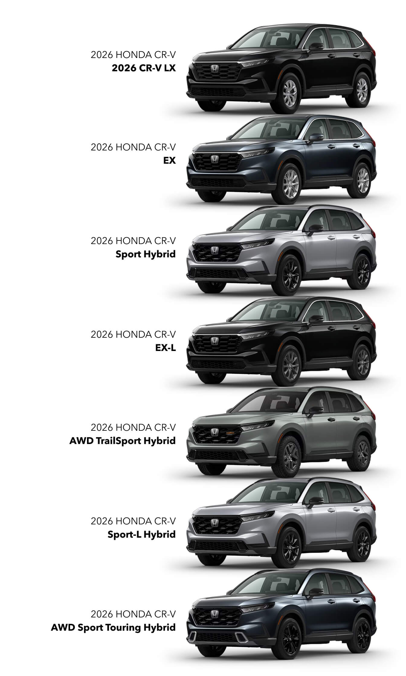 2026 Honda CR-V Trims & Colors