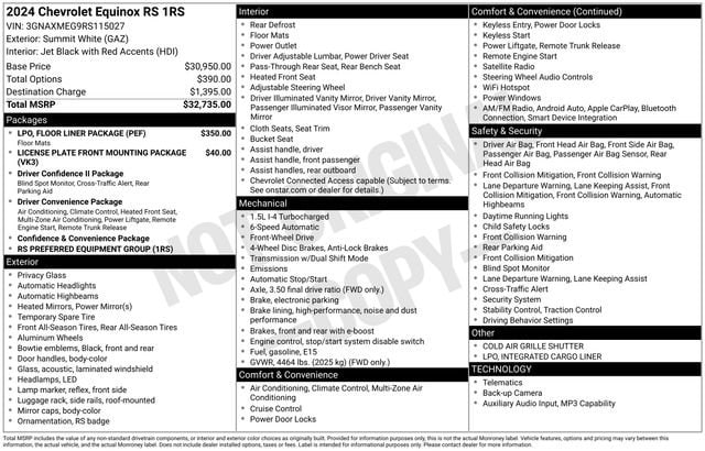 2024 Chevrolet Equinox RS - Photo 35