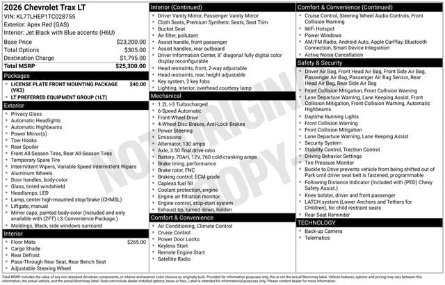 2026 Chevrolet Trax LT - Photo 24