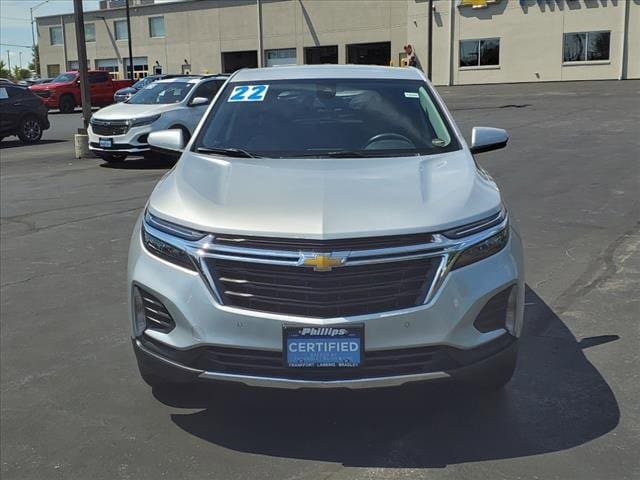 Certified 2022 Chevrolet Equinox LT with VIN 3GNAXKEV5NS174802 for sale in Frankfort, IL