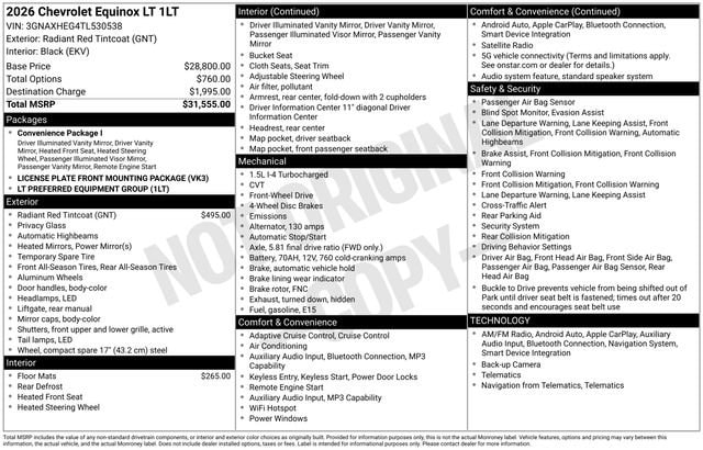 2026 Chevrolet Equinox LT - Photo 15