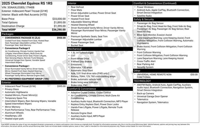 2025 Chevrolet Equinox RS - Photo 23