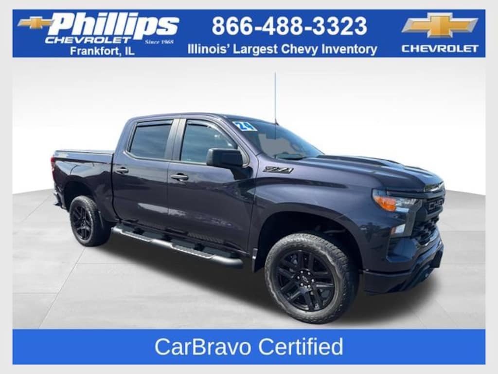 Used 2024 Chevrolet Silverado 1500 Custom Trail Boss Truck Crew Cab