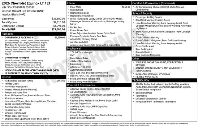 2026 Chevrolet Equinox's photo