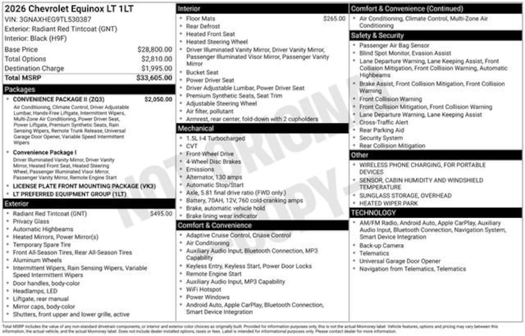 New 2026 Chevrolet Equinox LT SUV