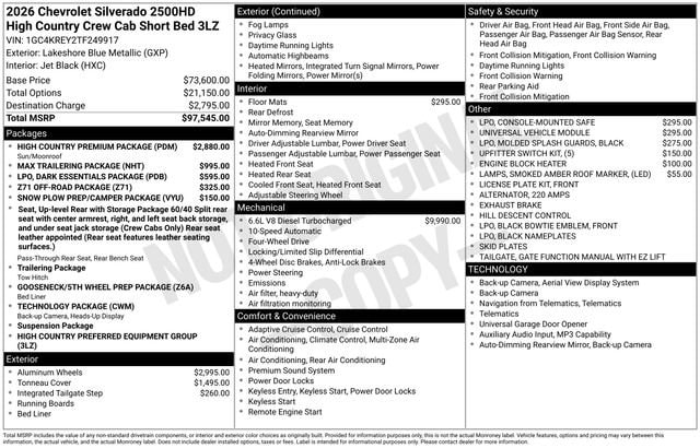 2026 Chevrolet Silverado 2500 HD High Country - Photo 17