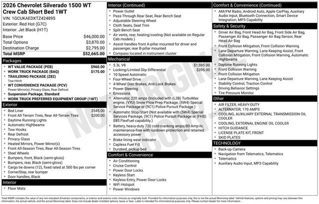 2026 Chevrolet Silverado 1500 Work Truck - Photo 16