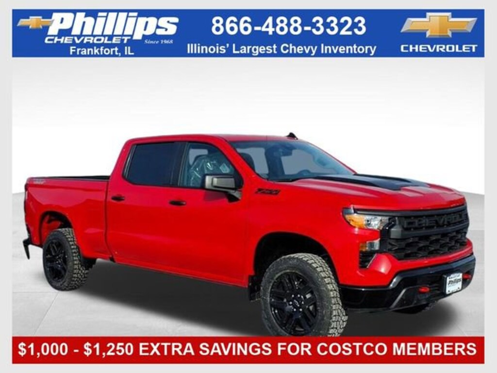 New 2026 Chevrolet Silverado 1500 Custom Trail Boss Truck