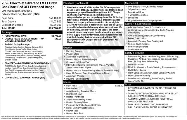 2026 Chevrolet Silverado EV LT - Photo 16