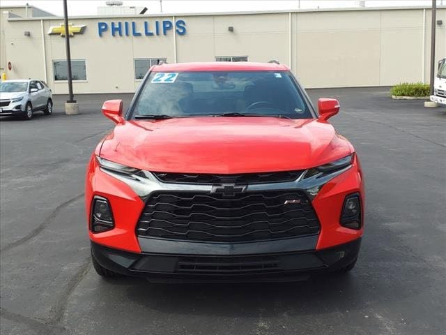 Certified 2022 Chevrolet Blazer RS with VIN 3GNKBKRSXNS216464 for sale in Frankfort, IL