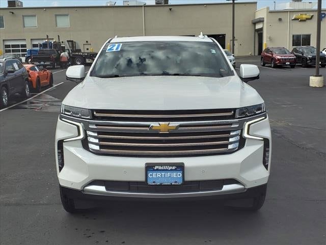 Certified 2021 Chevrolet Suburban High Country with VIN 1GNSKGKL3MR415549 for sale in Frankfort, IL