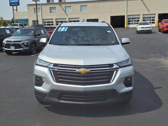 Certified 2022 Chevrolet Traverse 1LT with VIN 1GNEVGKW2NJ153439 for sale in Frankfort, IL