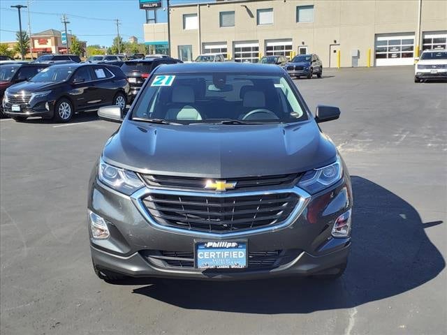 Certified 2021 Chevrolet Equinox LS with VIN 2GNAXHEV9M6146078 for sale in Frankfort, IL