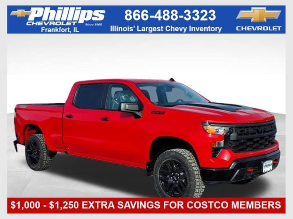 New 2026 Chevrolet Silverado 1500 Custom Trail Boss Truck