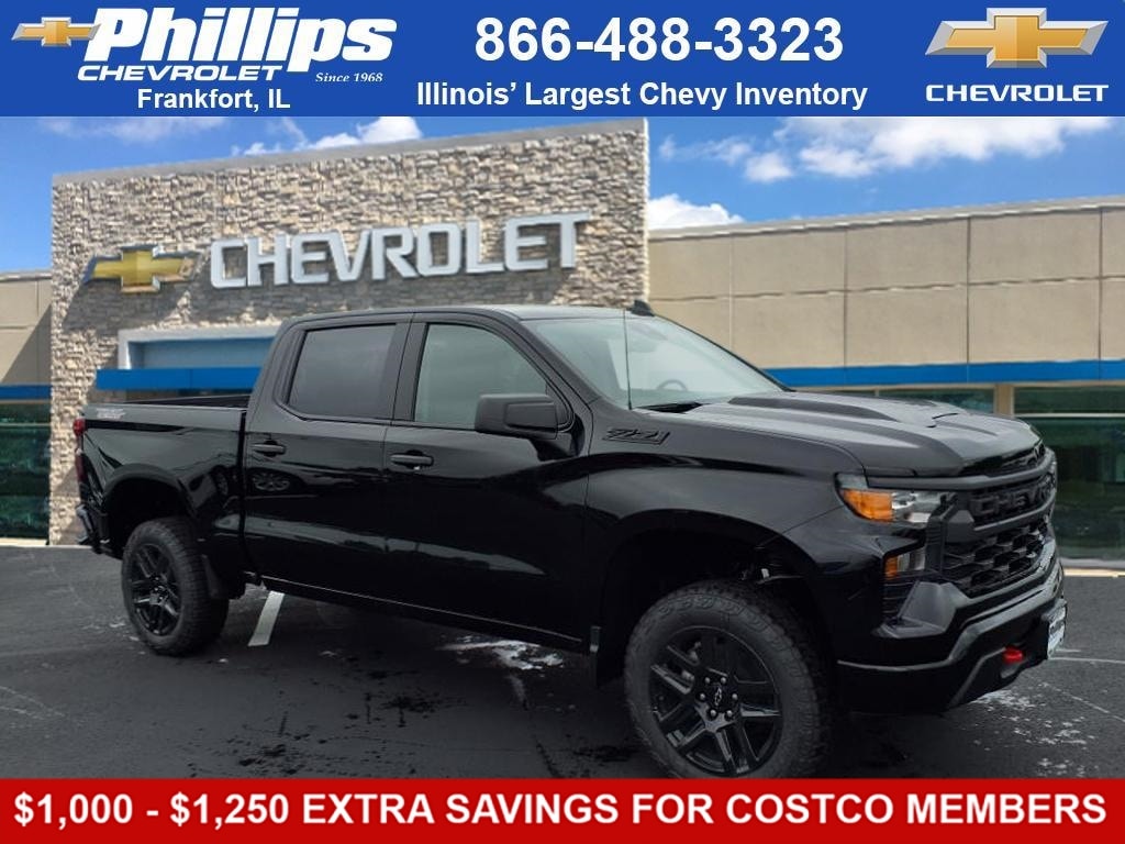 New 2026 Chevrolet Silverado 1500 Custom Trail Boss Truck Crew Cab