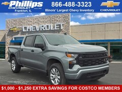 New 2025 Chevrolet Silverado 1500 Custom Truck Crew Cab For Sale in Frankfort, IL