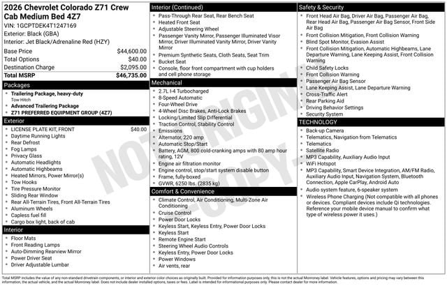 2026 Chevrolet Colorado Z71 - Photo 17