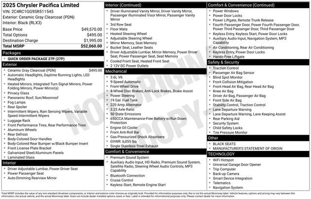 2025 Chrysler Pacifica Limited - Photo 29