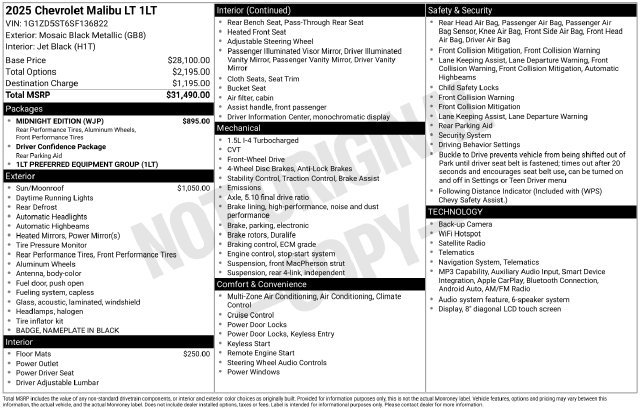 2025 Chevrolet Malibu 1LT - Photo 27