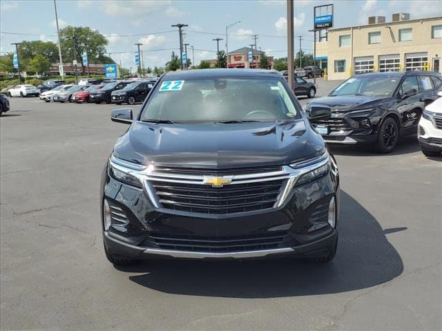 Certified 2022 Chevrolet Equinox LT with VIN 3GNAXKEV1NL261400 for sale in Bourbonnais, IL