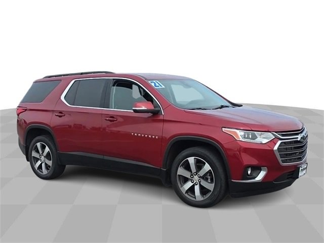 Used 2021 Chevrolet Traverse 3LT with VIN 1GNEVHKW8MJ237480 for sale in Bourbonnais, IL