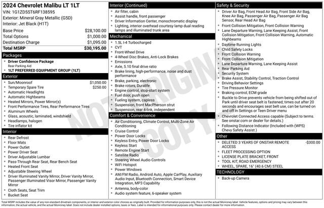 2024 Chevrolet Malibu 1LT - Photo 29