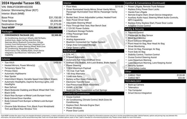 2024 Hyundai Tucson SEL - Photo 28
