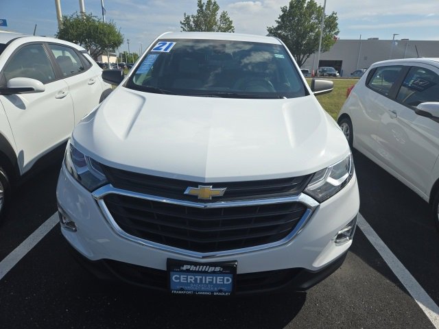 Certified 2021 Chevrolet Equinox LS with VIN 3GNAXSEV6MS147817 for sale in Bourbonnais, IL