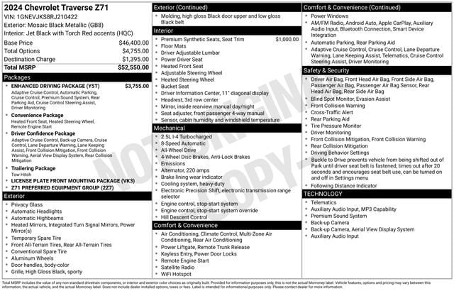2024 Chevrolet Traverse Z71 - Photo 28