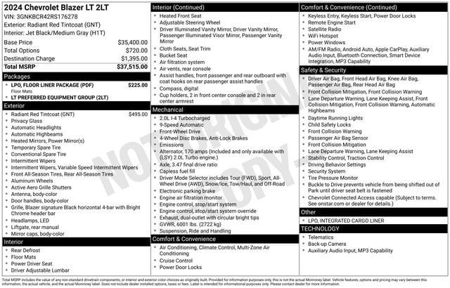 2024 Chevrolet Blazer 2LT - Photo 30