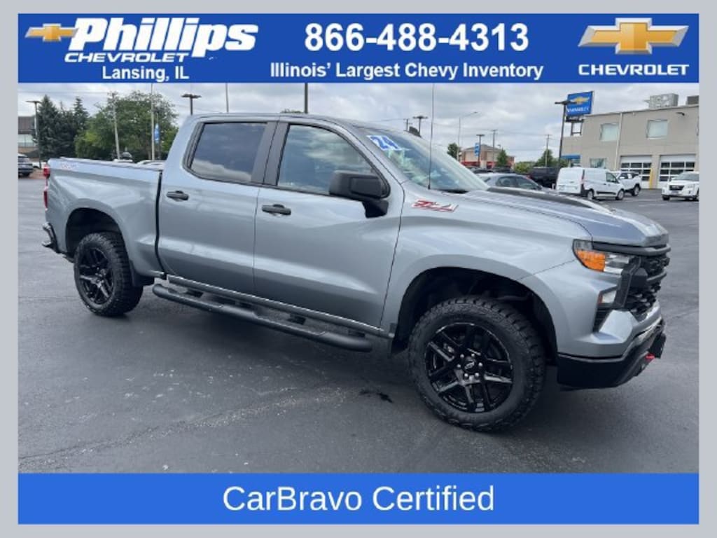 Used 2024 Chevrolet Silverado 1500 Custom Trail Boss Truck Crew Cab