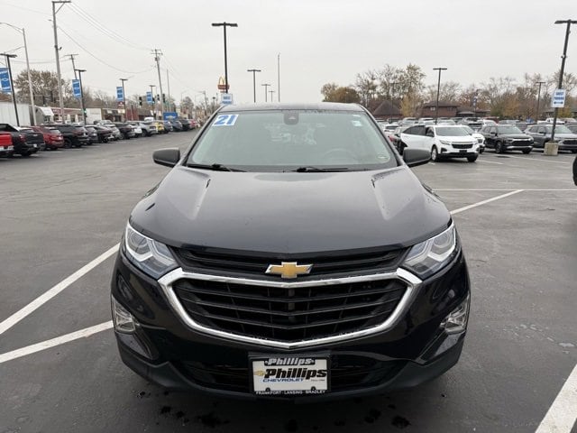 Used 2021 Chevrolet Equinox LS with VIN 3GNAXHEV2MS130922 for sale in Lansing, IL