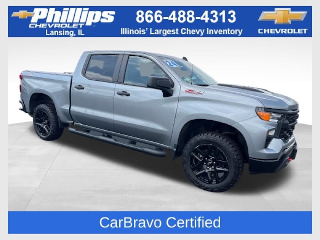 Used 2024 Chevrolet Silverado 1500 Custom Trail Boss Truck Crew Cab