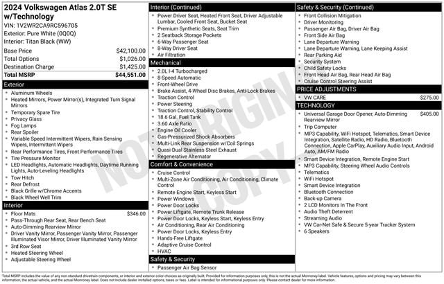 2024 Volkswagen Atlas SE w/Tech - Photo 26